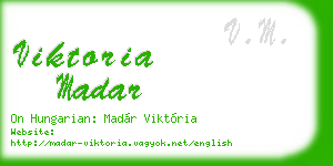 viktoria madar business card