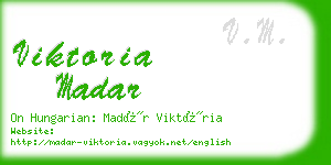 viktoria madar business card